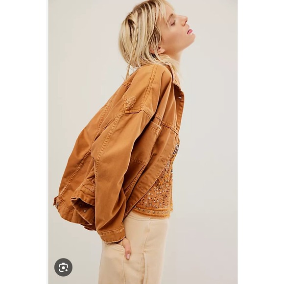 Free People Jackets & Blazers - Free People We The Free Denim Trucker Jacket – M, Distressed